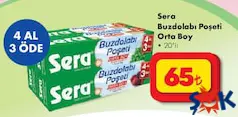 SERA BUZDOLABI POŞETİ ORTA BOY 20'Lİ SERA BUZDOLABI POŞETİ ORTA BOY 20'Lİ